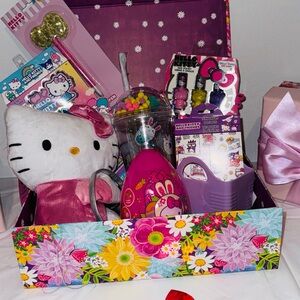 Hello Kitty Pink and Purple Kids Accessories Bag